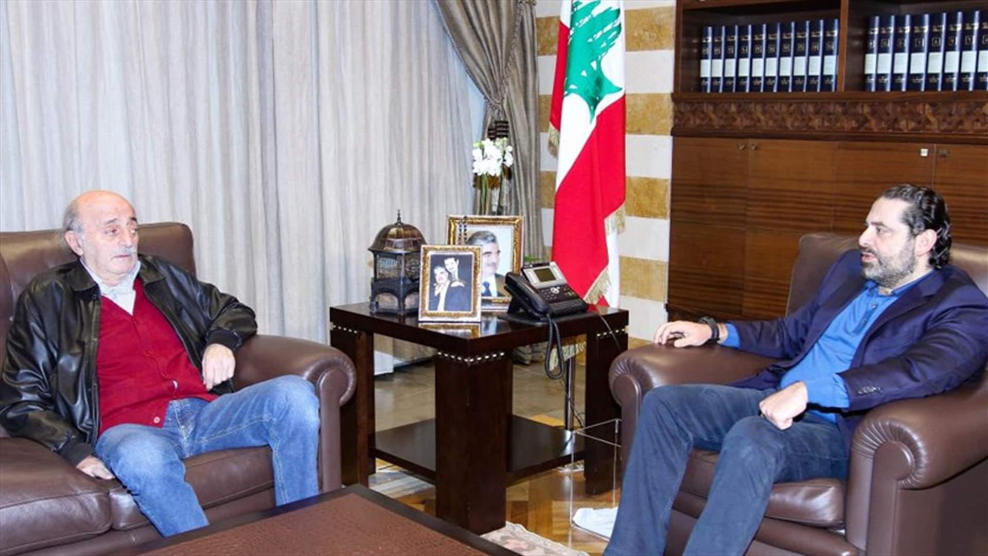 التطورات السياسية بين الحريري وجنبلاط في بيت الوسط