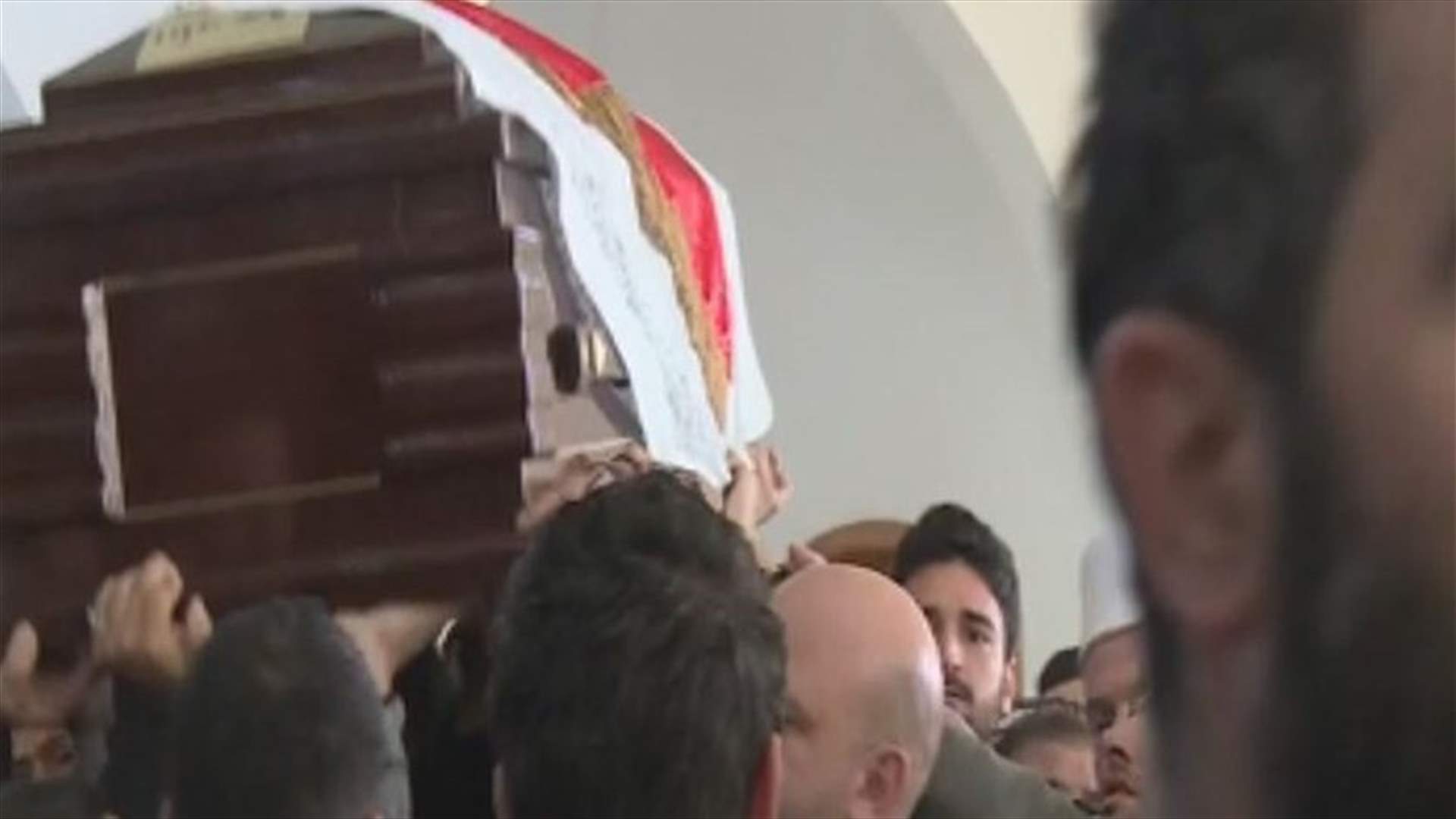 Funeral held for Wahhab’s bodyguard Mohammad Abou Diab in al-Jahilieh