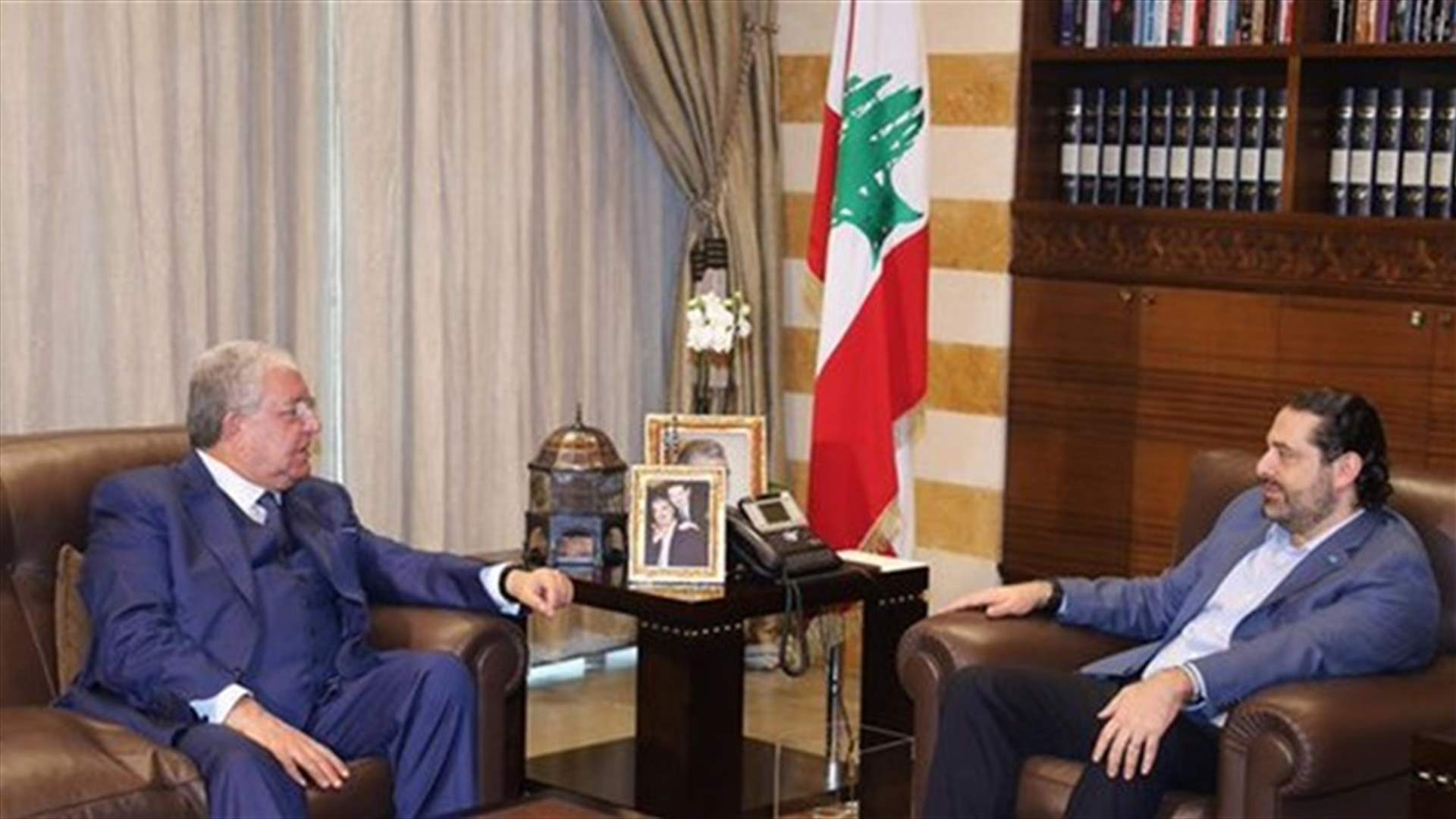 Hariri meets Machnouq, Hamadeh