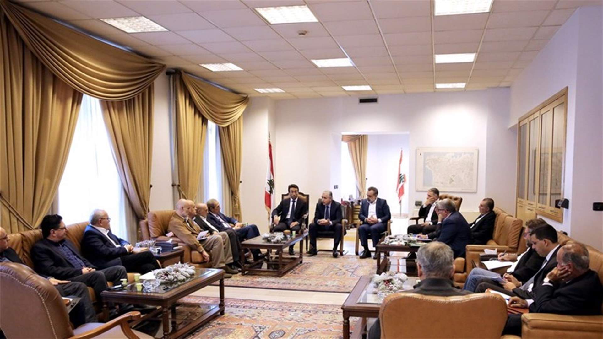 اجتماع في مكتب شبيب بحث موضوع شبكة الصرف الصحي في بيروت... وهذا ما تم الاتفاق عليه