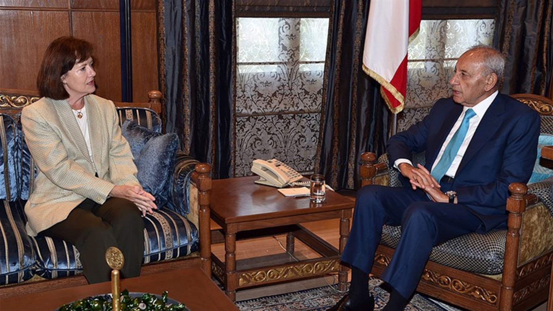 ريتشارد اتصلت ببري للبحث في التطور الاسرائيلي... وهذا ما دار بينهما