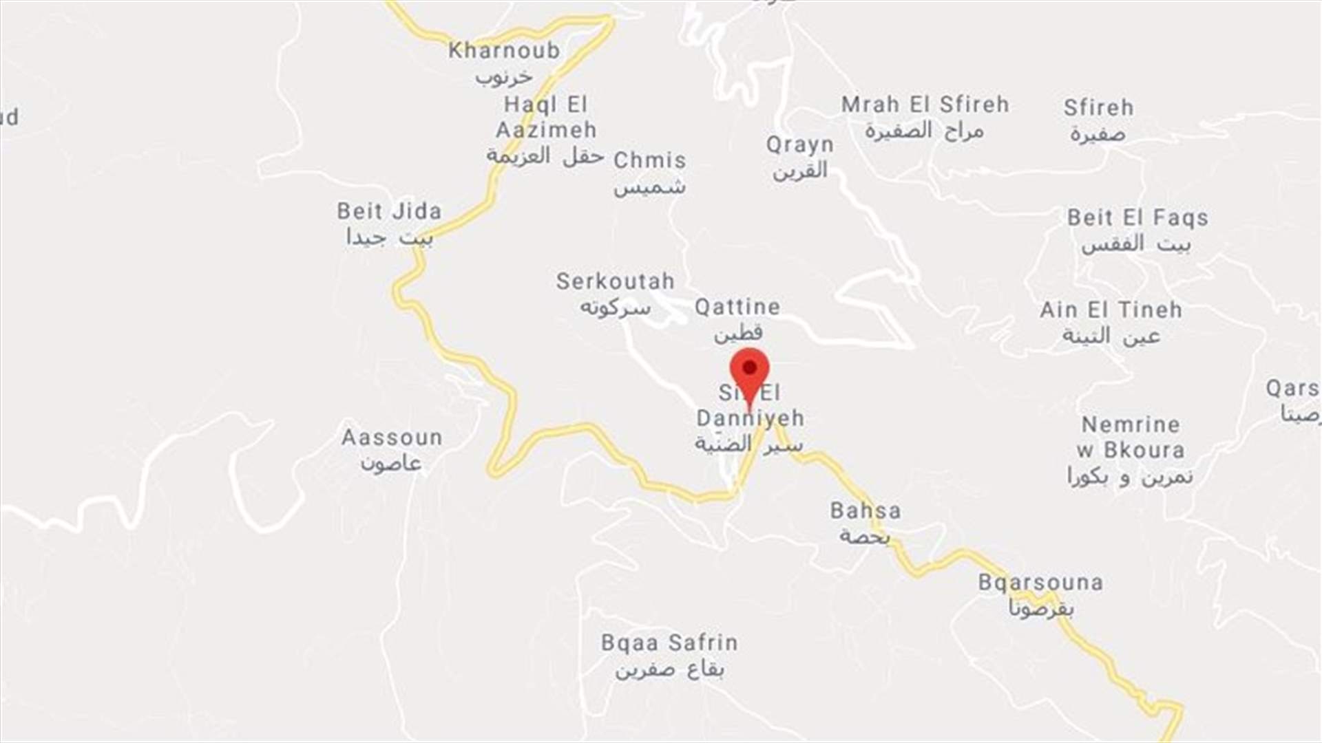 سقط عن حائط قيد الانشاء في سير ـ الضنية
