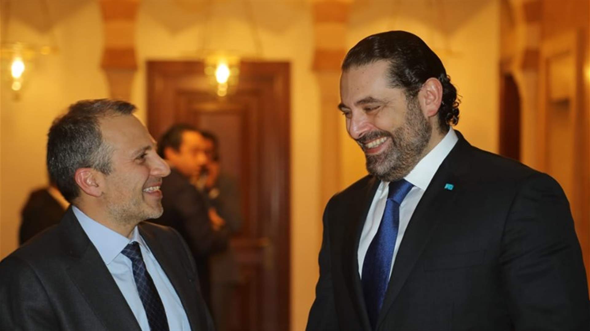 الحريري بحث آخر التطورات السياسية مع باسيل في بيت الوسط