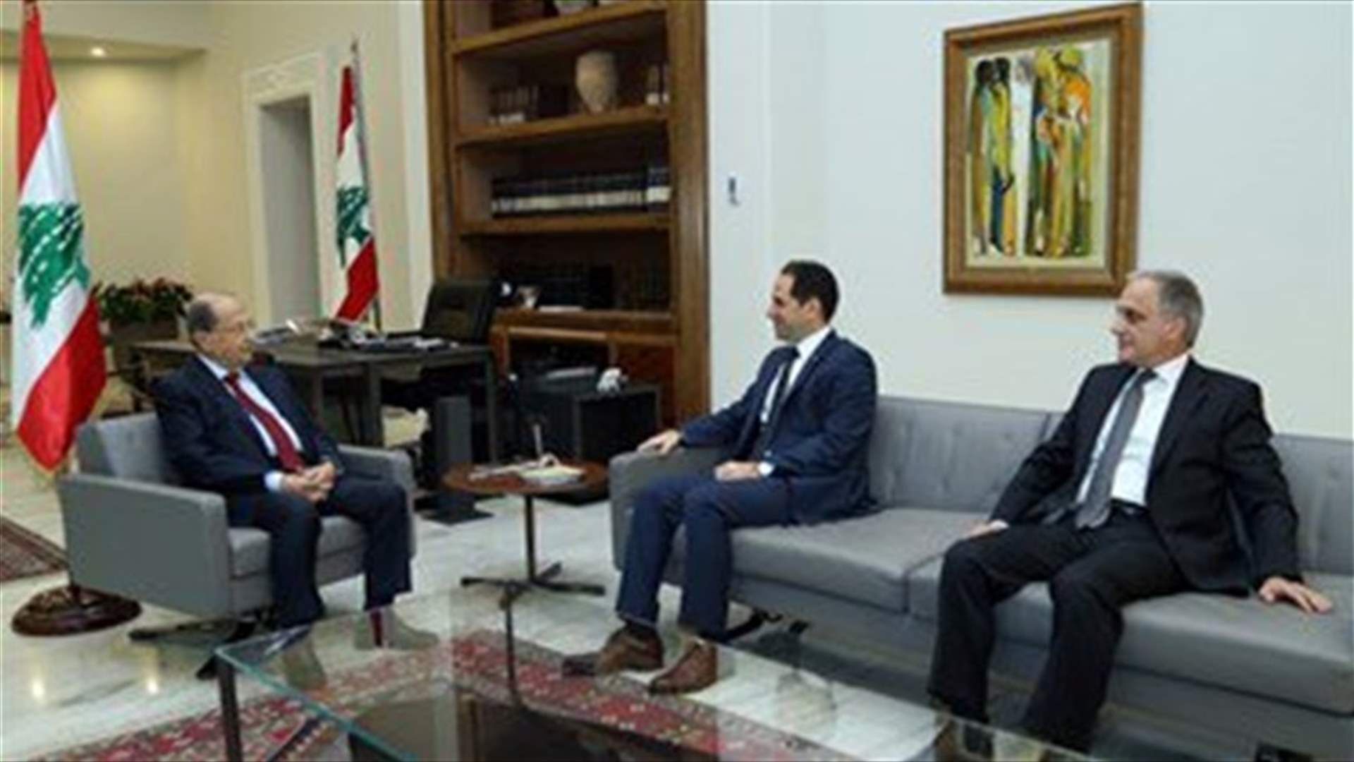 President Aoun meets with MP Gemayel