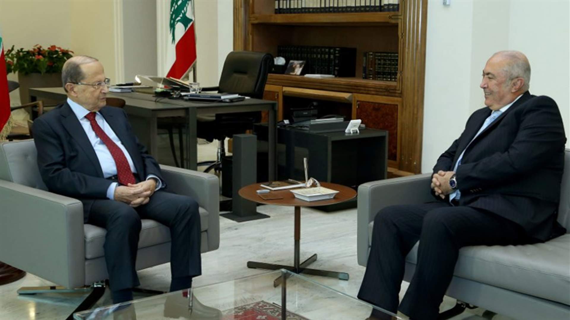 مخزومي من بعبدا: الاوضاع الامنية تحتم المسارعة الى تشكيل الحكومة