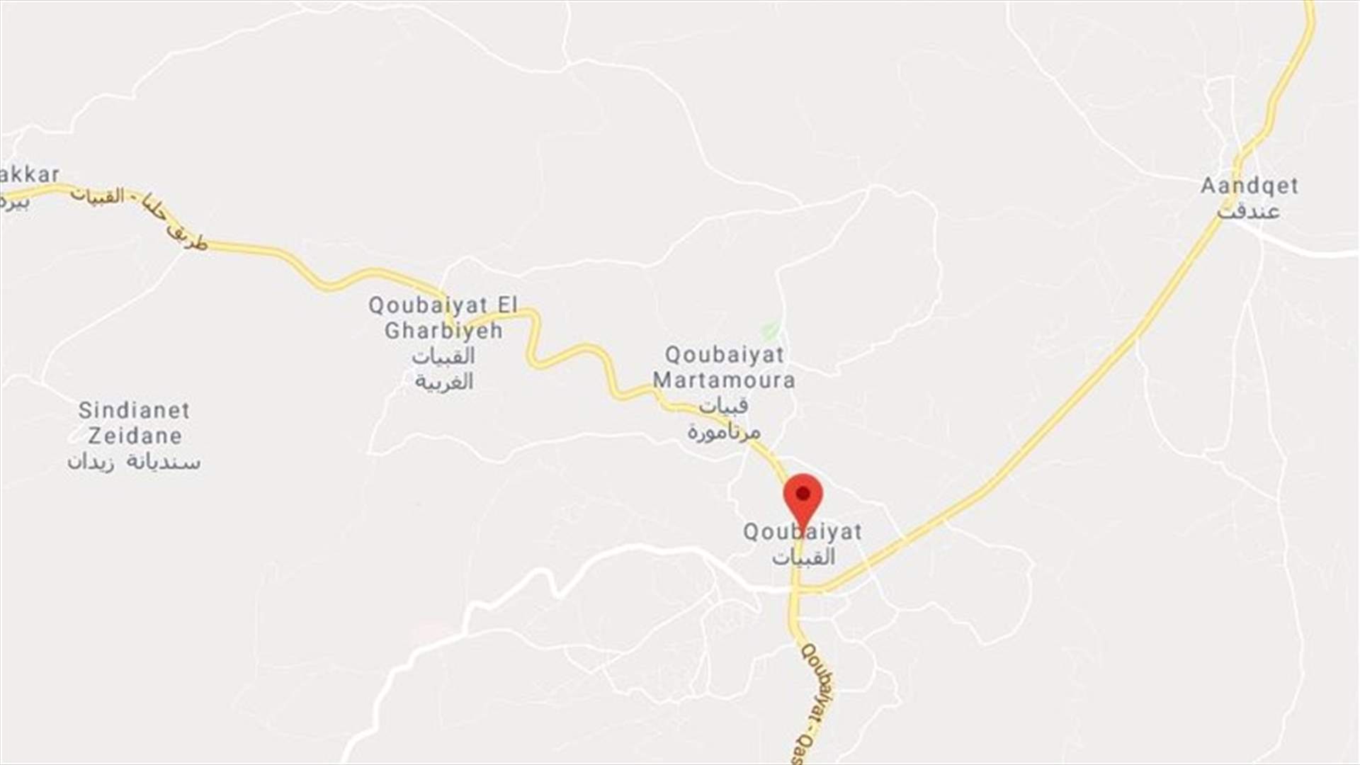 قتيل و جريحة إثر حادث سير على طريق القبيّات