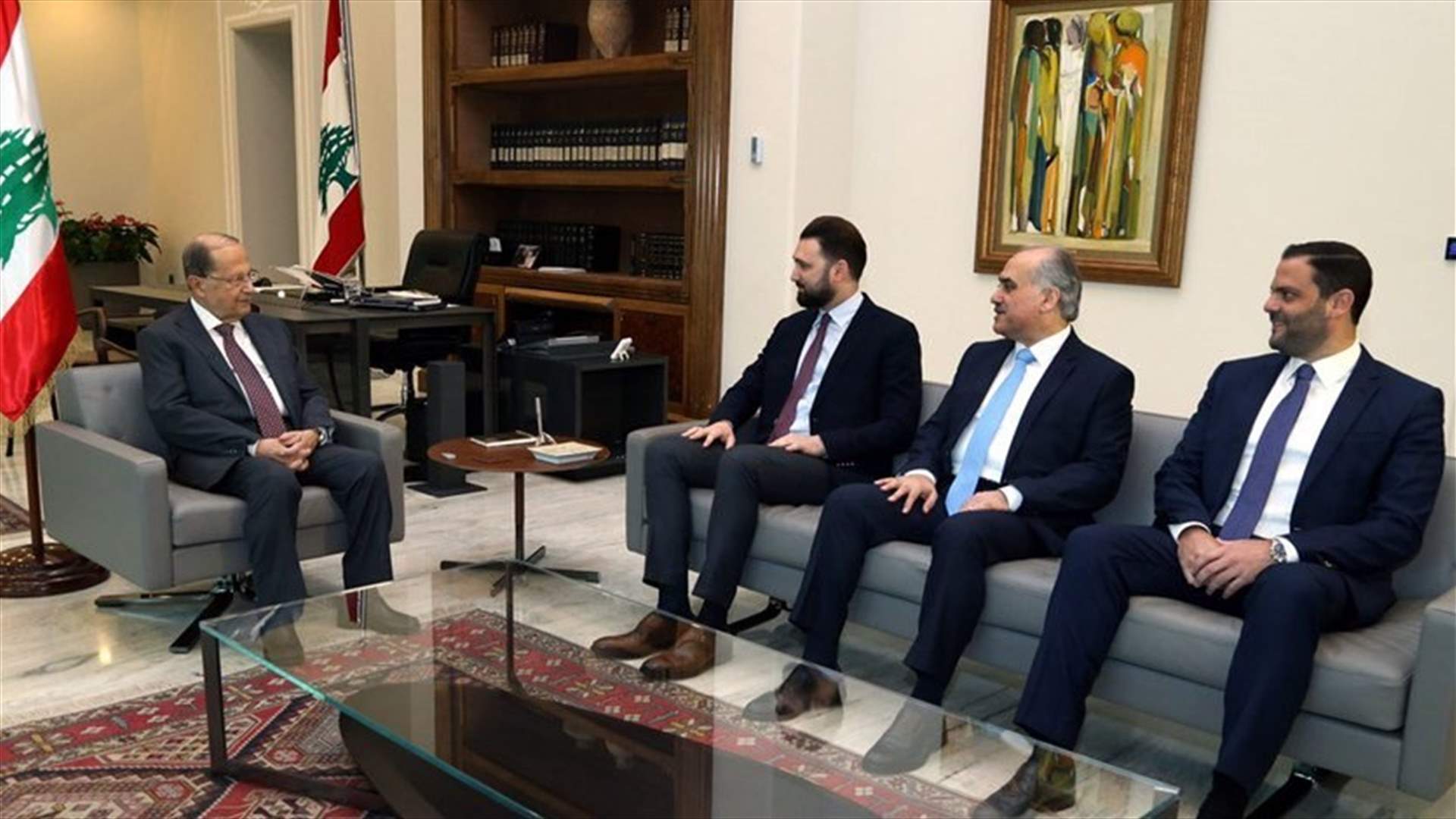 President Aoun receives MP Taymour Jumblatt in Baabda