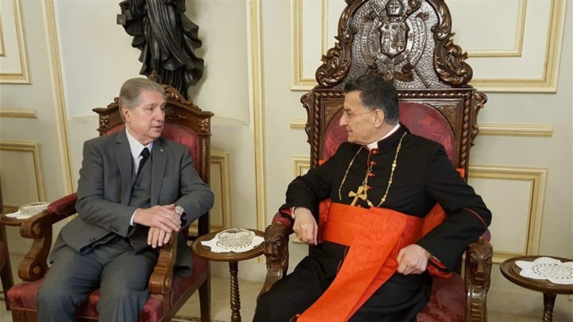 Former president Gemayel in Bkerke