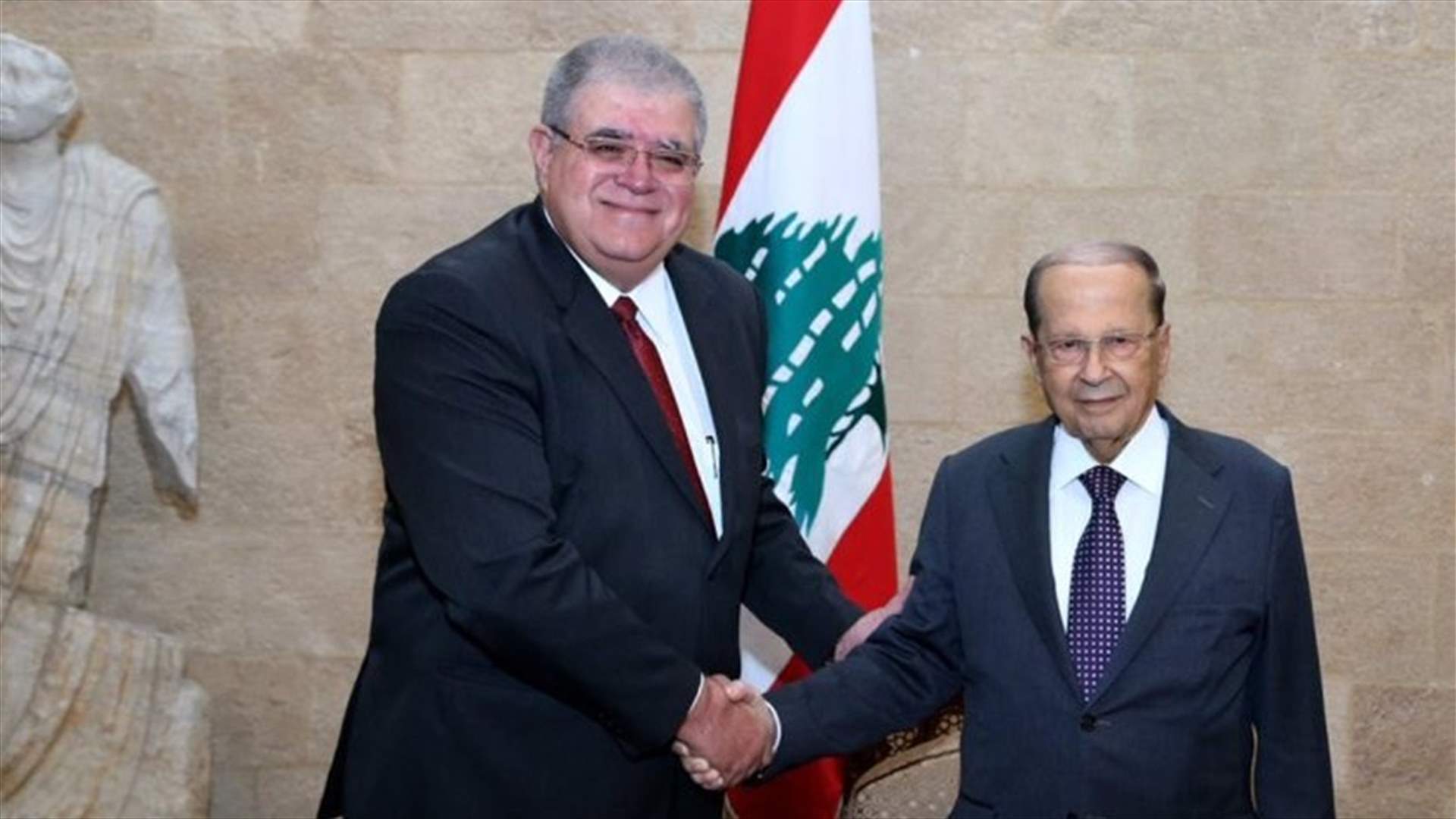 President Aoun receives letter from Brazilian counterpart