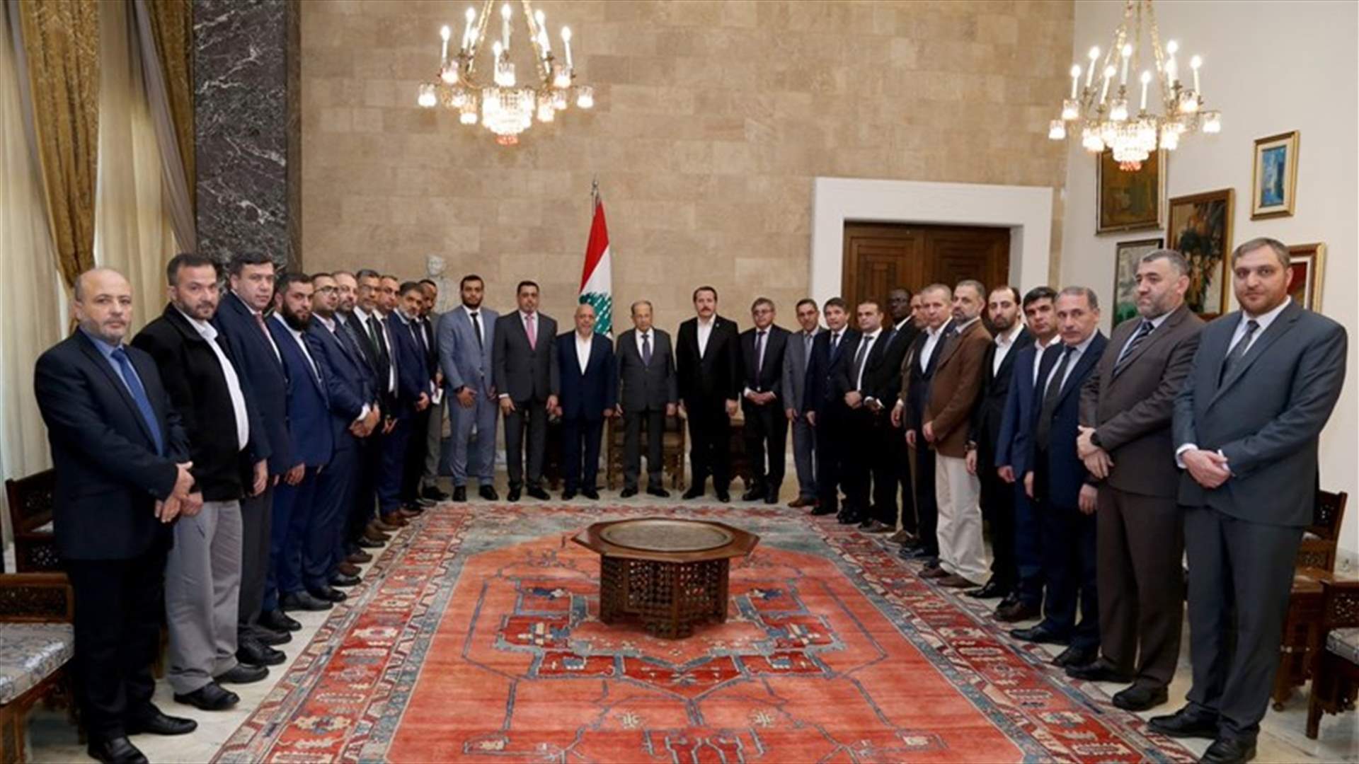 عون: ملتزمون بالدفاع عن الارض الفلسطينية والشعب الفلسطيني