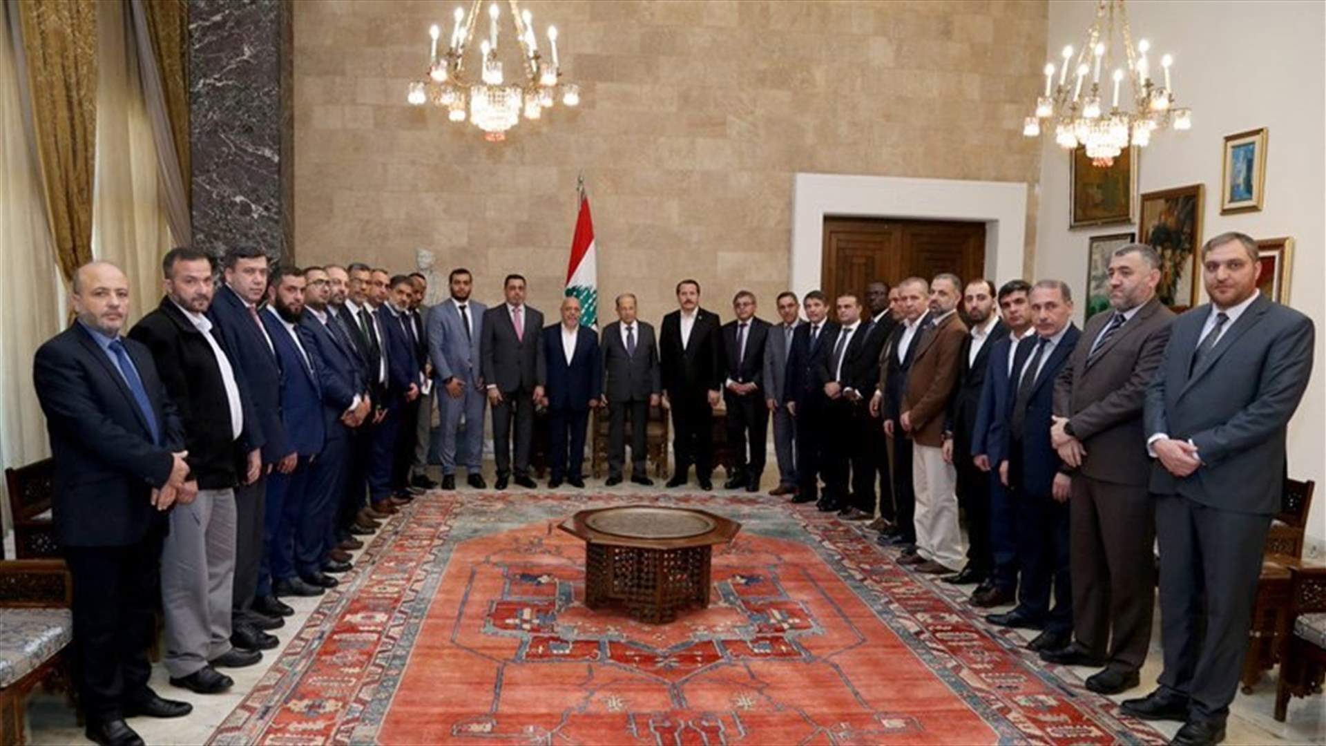 President Aoun stresses commitment to defending Palestinian land and people