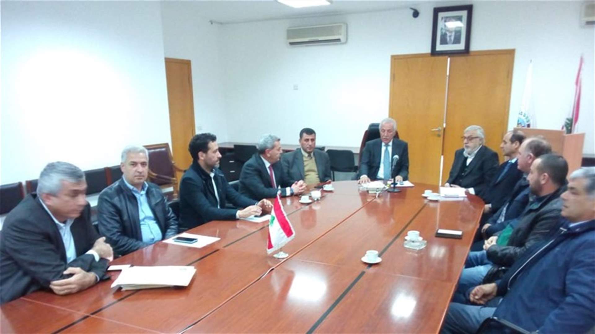 وزير الزراعة استقبل وفداً من مزارعي البطاطا