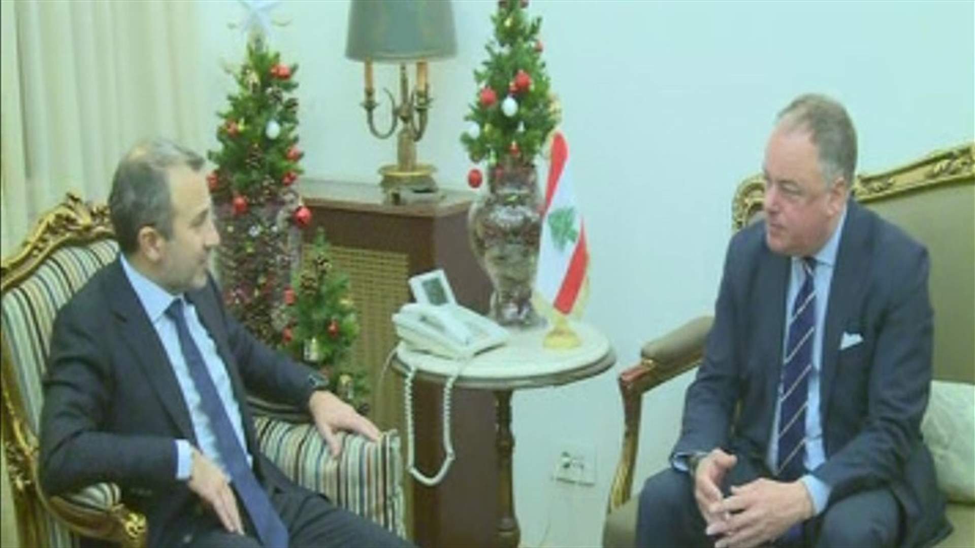 Minister Bassil meets with UNIFIL commander