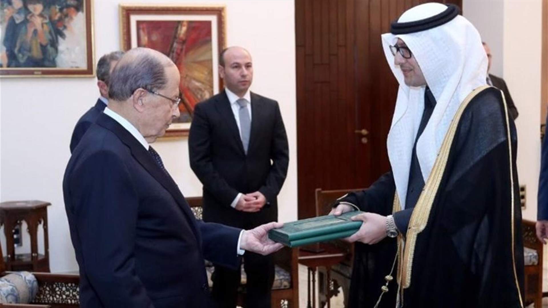 President Aoun receives credentials of Saudi Arabia ambassador-[PHOTOS]