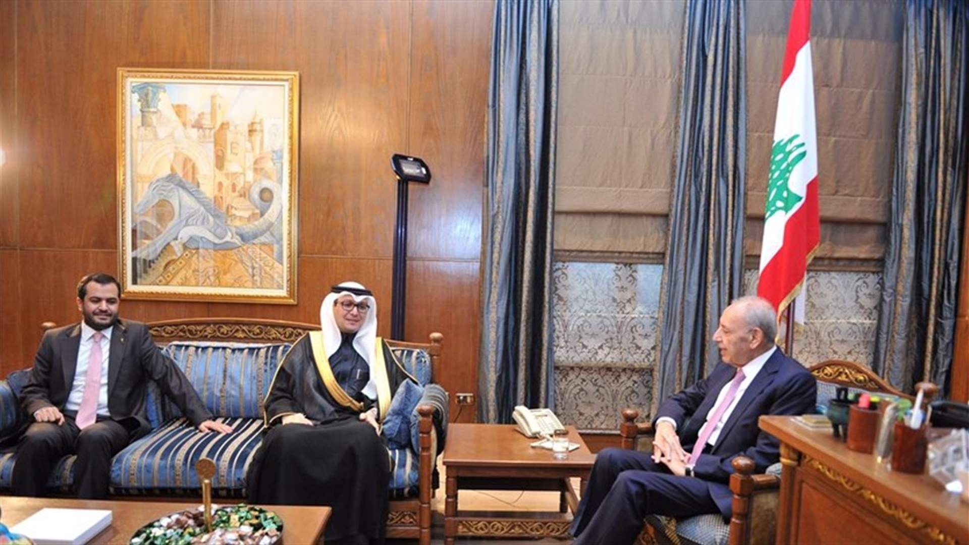 السفير السعودي زار عين التينة (صور)