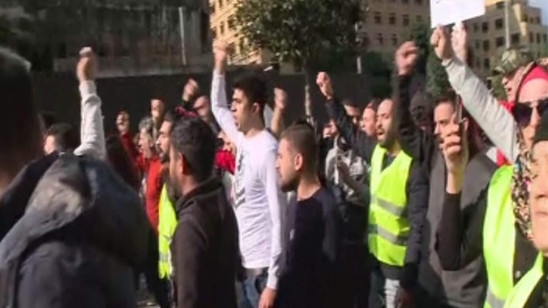 Demonstration in Beirut to protest against political situation and the living conditions