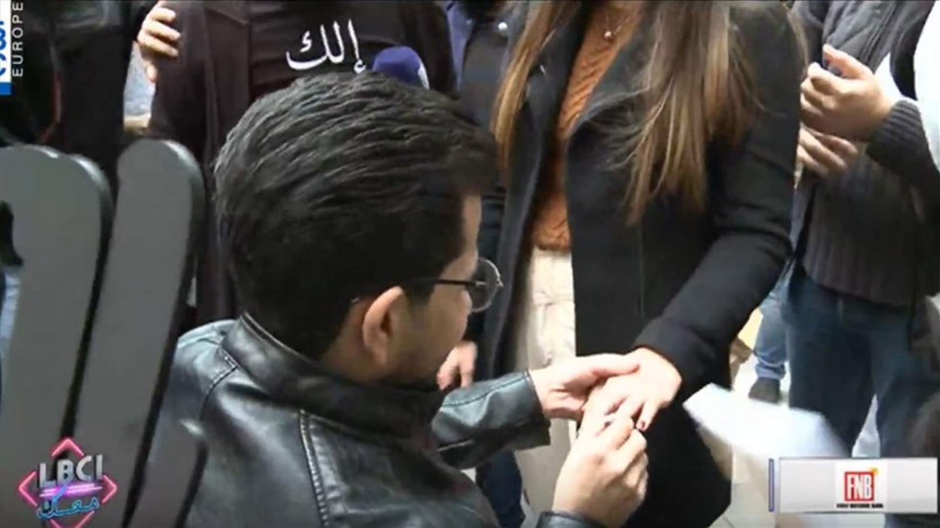 طلب يدها مباشرةً على هواء "LBCI معك"! (فيديو)