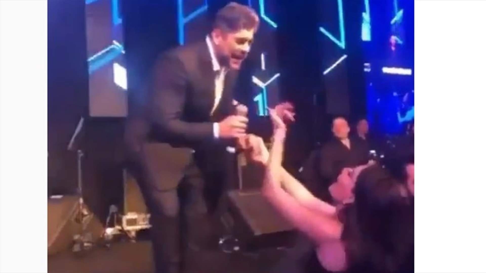 سيرين عبد النور تلفت الأنظار برقصها مع وائل كفوري في دبي (فيديو)