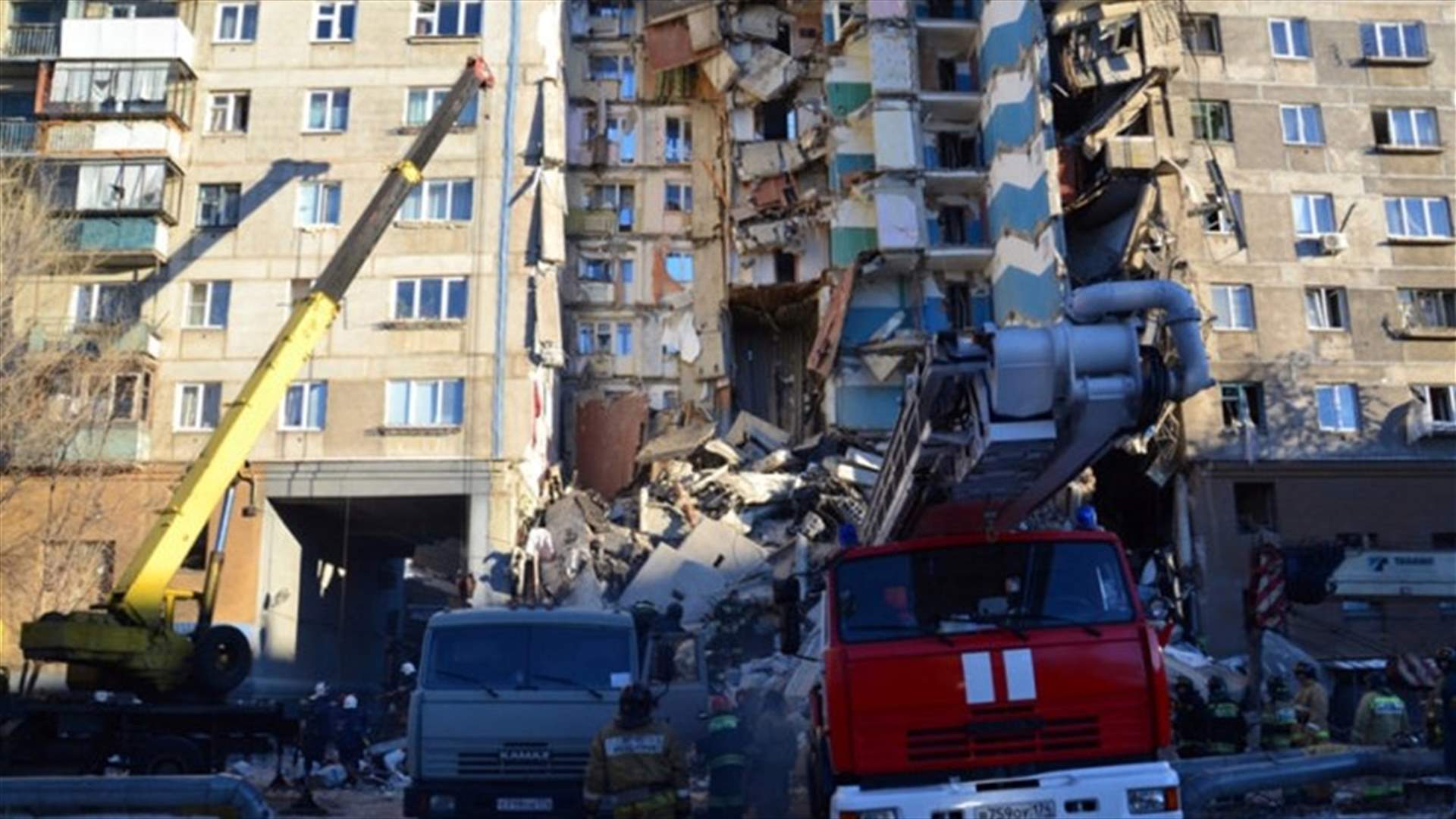 ارتفاع محصلة ضحايا الانفجار الناجم عن الغاز في مبنى في روسيا إلى 26 قتيلا