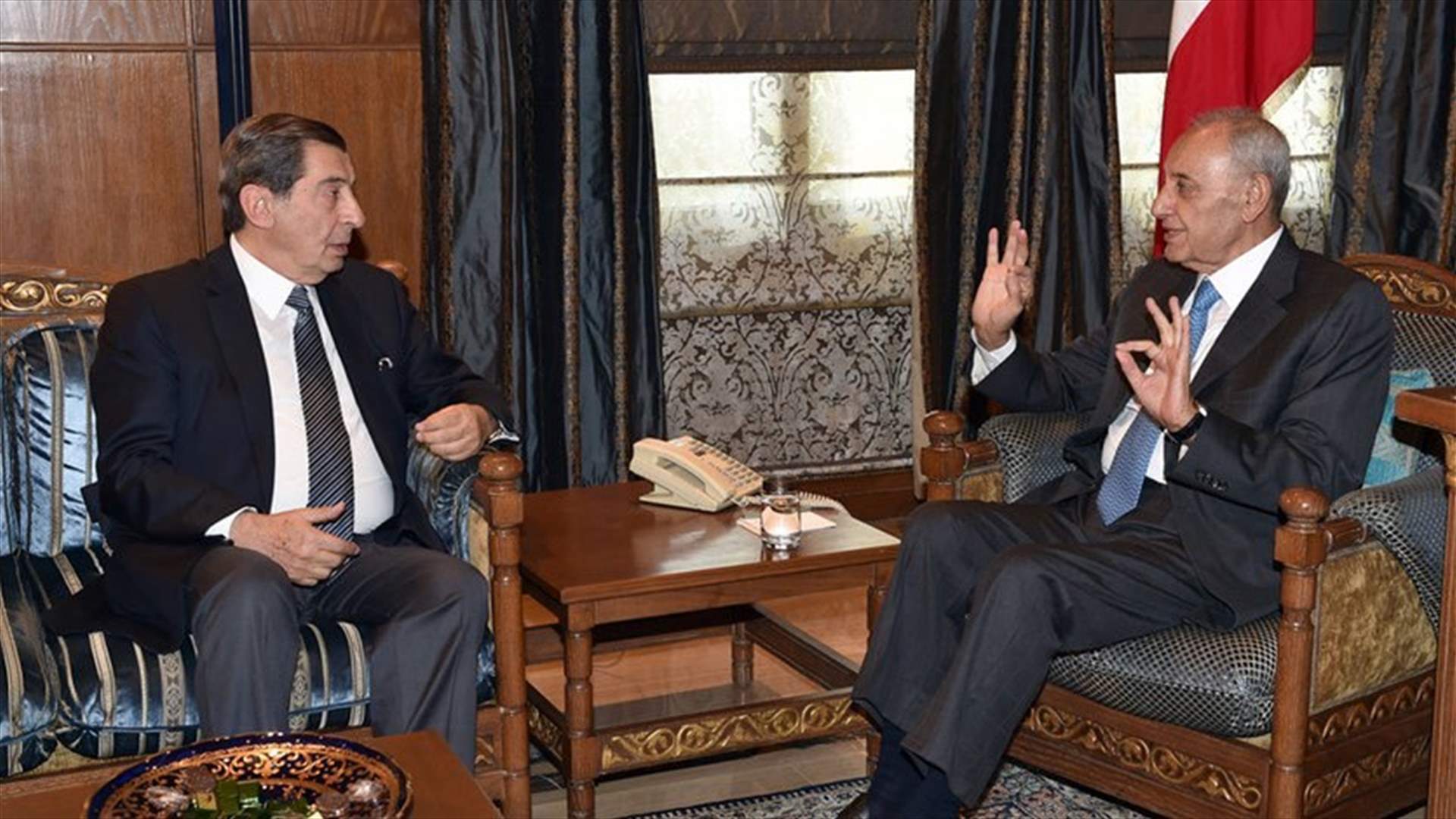 Berri meets with Ferzli, tackles latest political developments