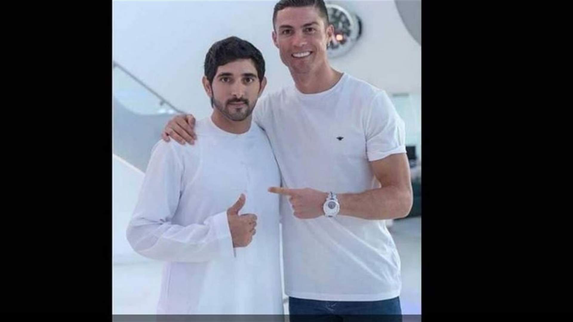 ما الذي جمع كريستيانو رونالدو وولي عهد دبي الشيخ حمدان؟