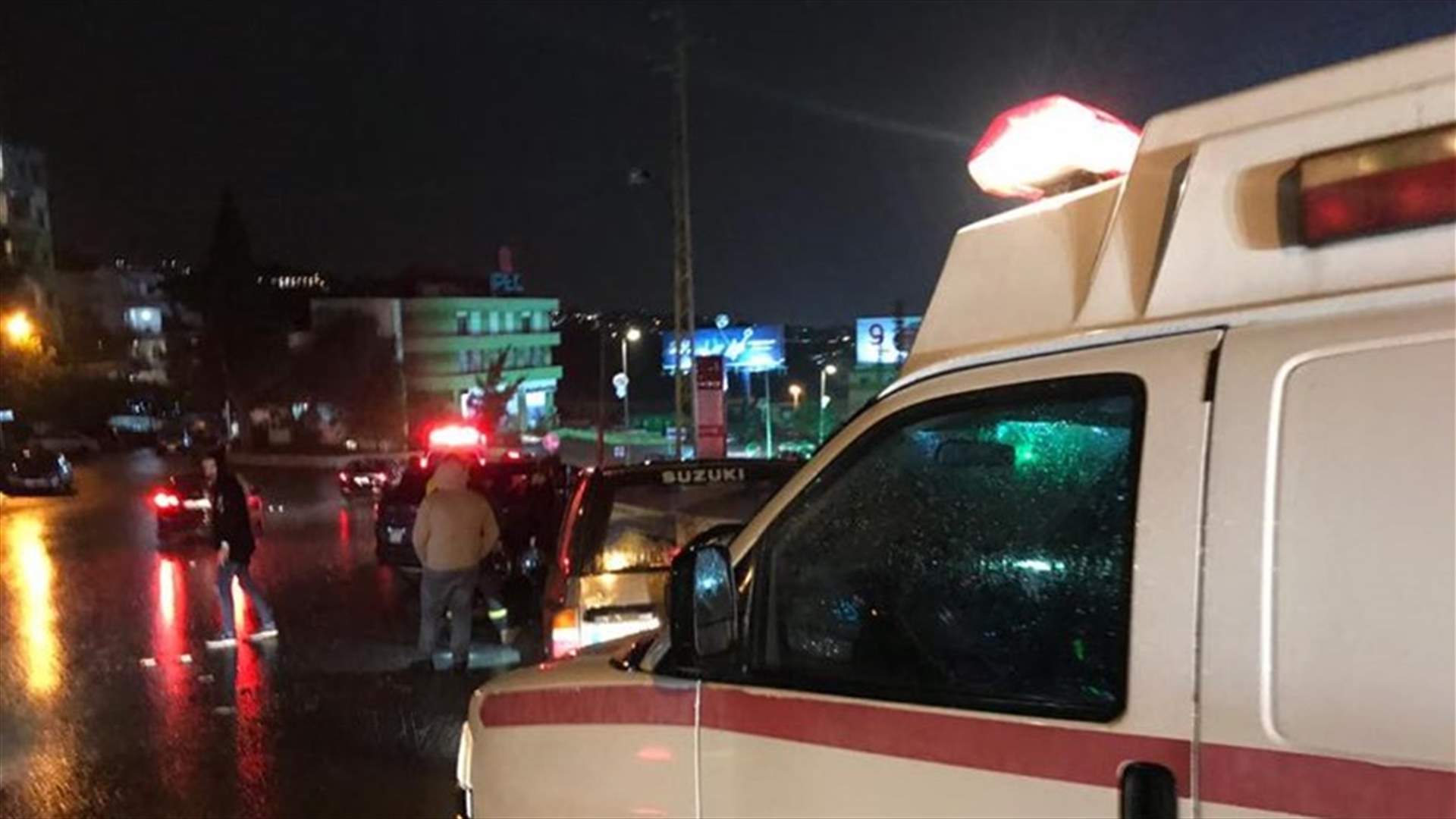 اصابات اثر حادث سير في جعيتا...