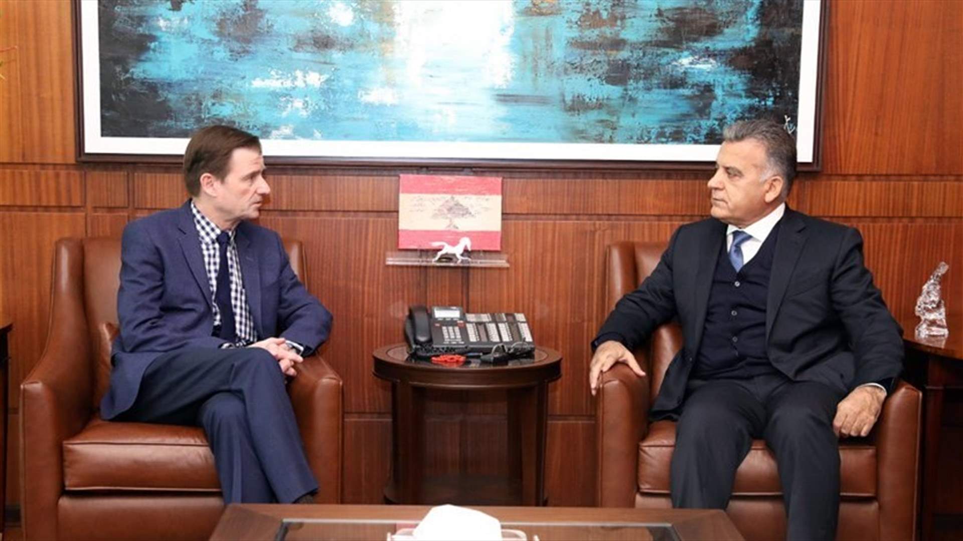 David Hale meets with Abbas Ibrahim