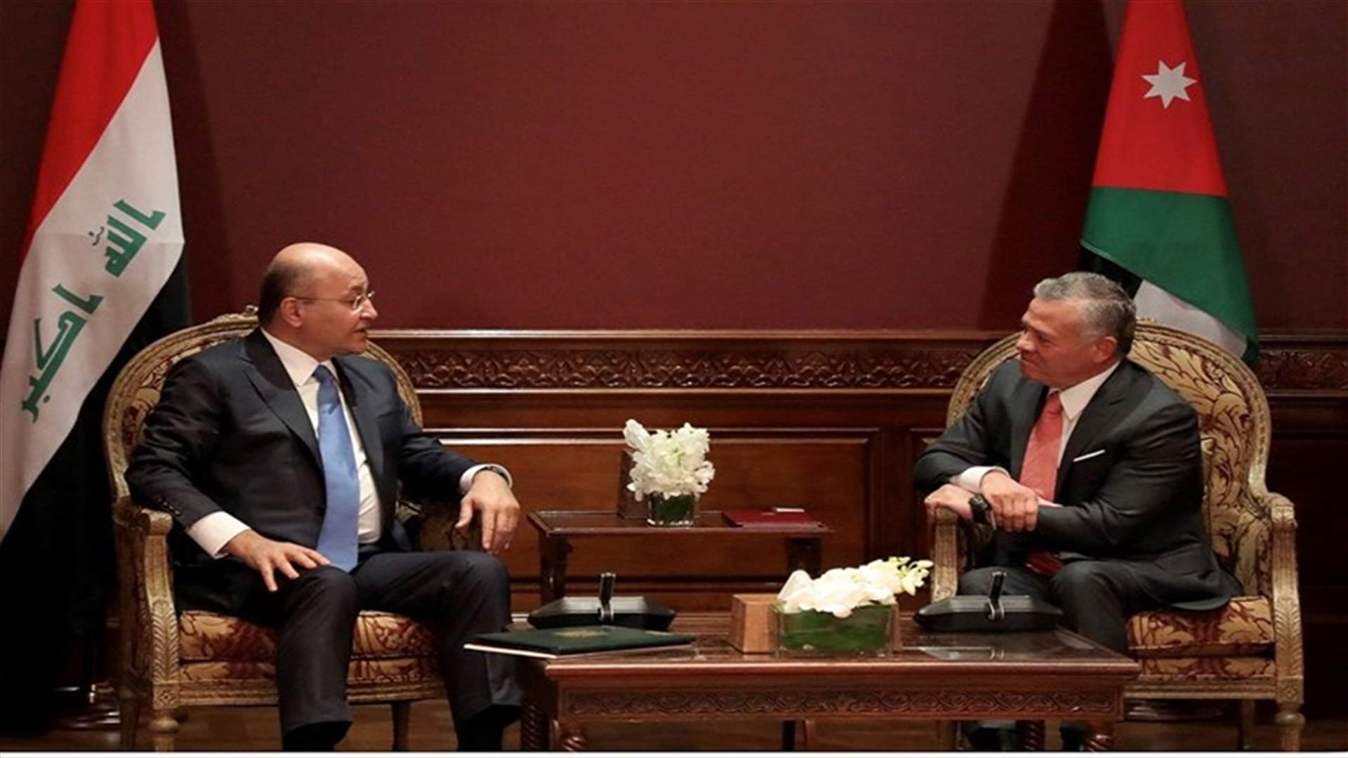 العاهل الاردني يصل الى بغداد في زيارة رسمية