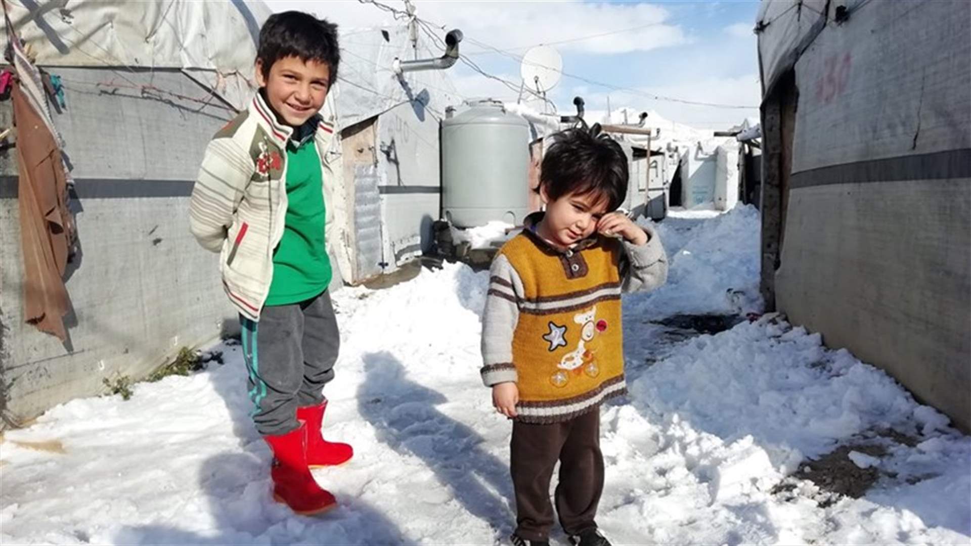 وفاة 15 طفلاً نازحاً في سوريا جراء البرد القارس