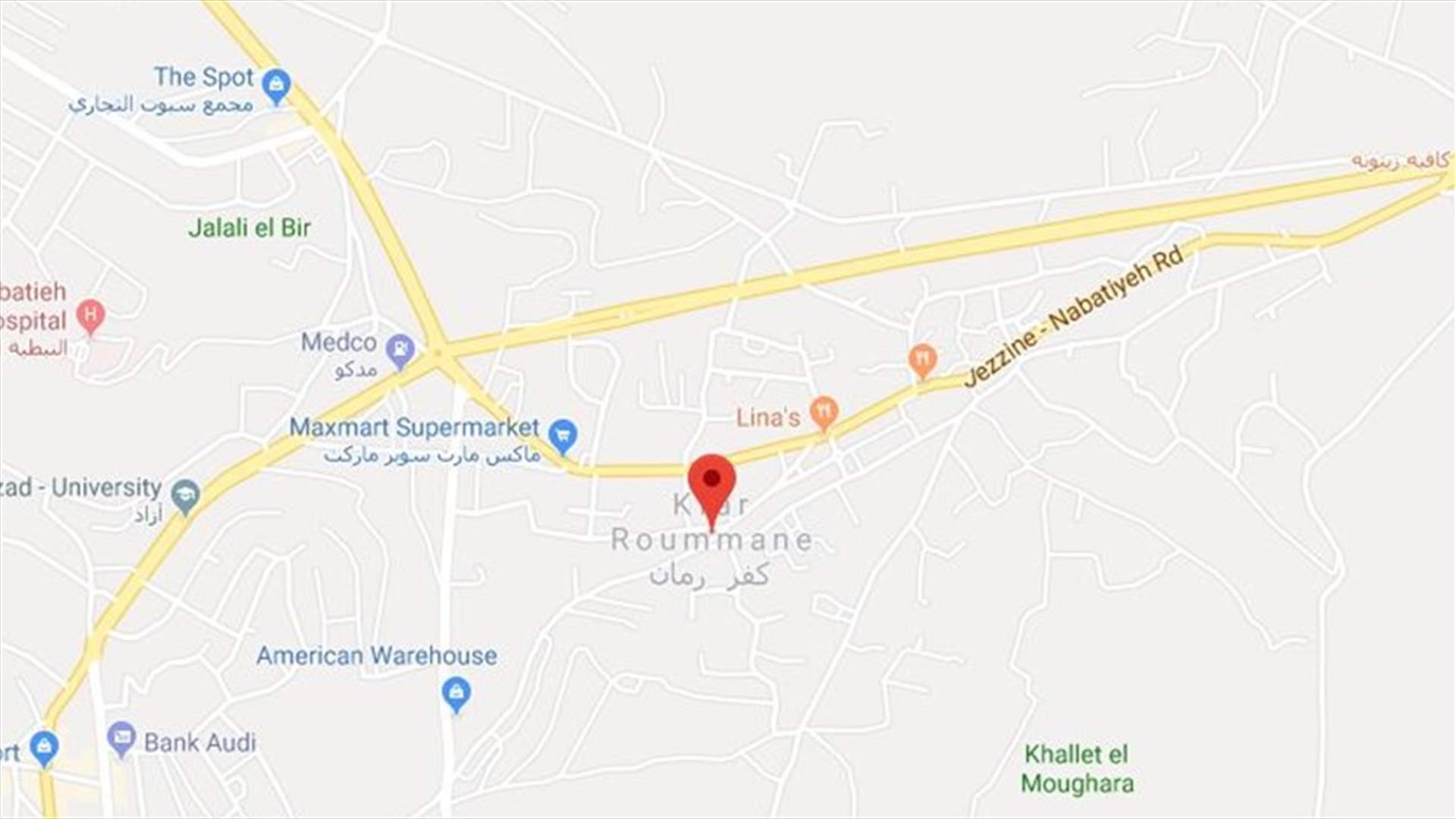 احتراق سيارة وإصابة سائقها على أوتوستراد كفررمان
