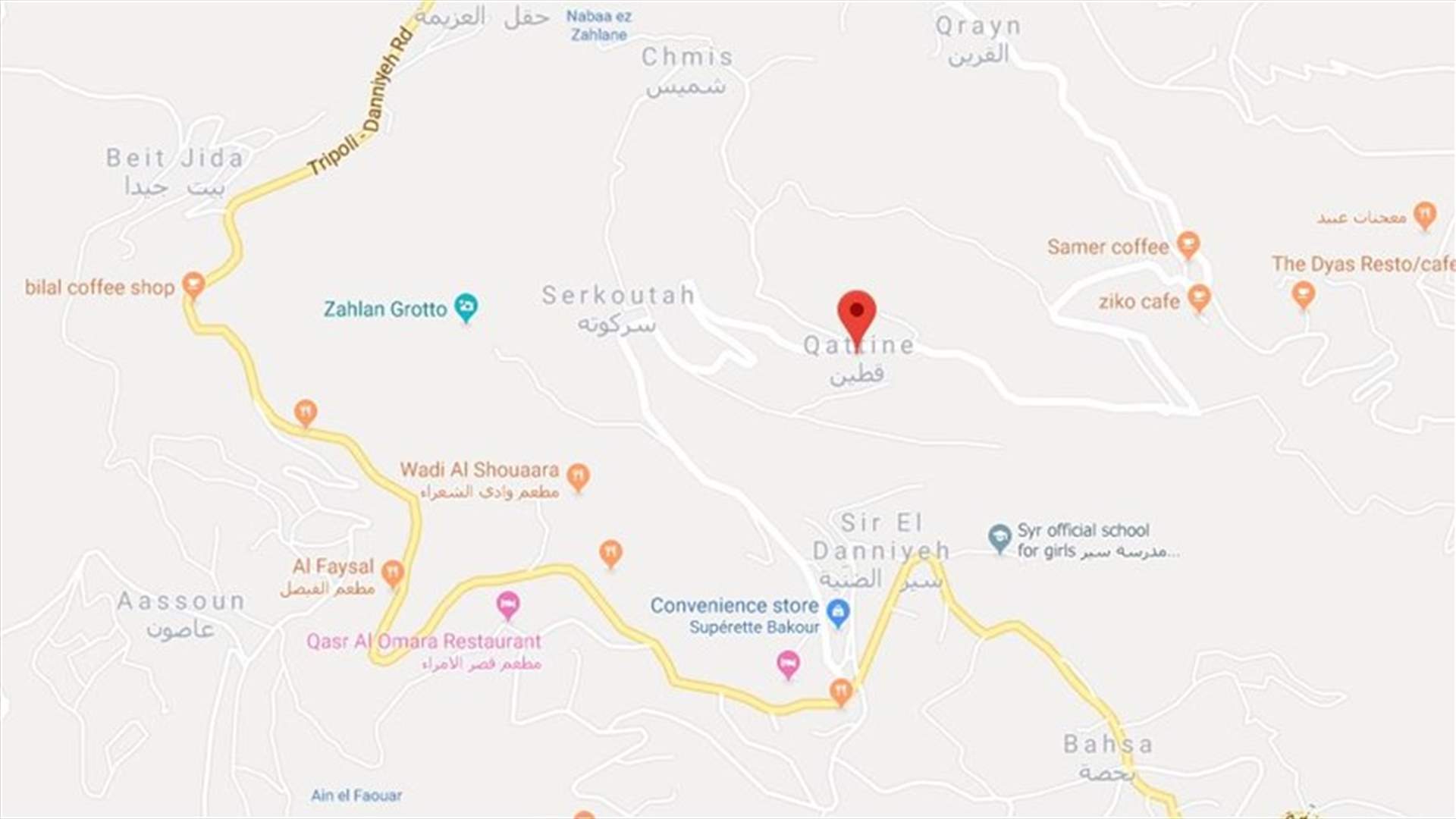 إصابة طفل نتيجة سقوطه من مكان مرتفع في القطين الضنية