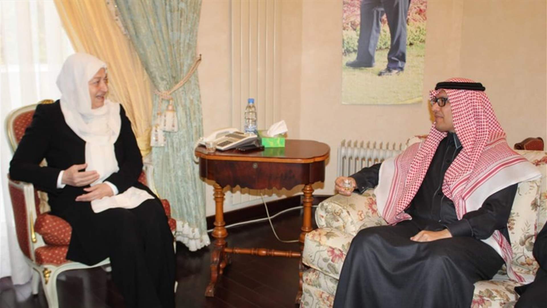 الحريري استقبلت البخاري: نثمن دور السعودية ووقوفها الدائم الى جانب لبنان