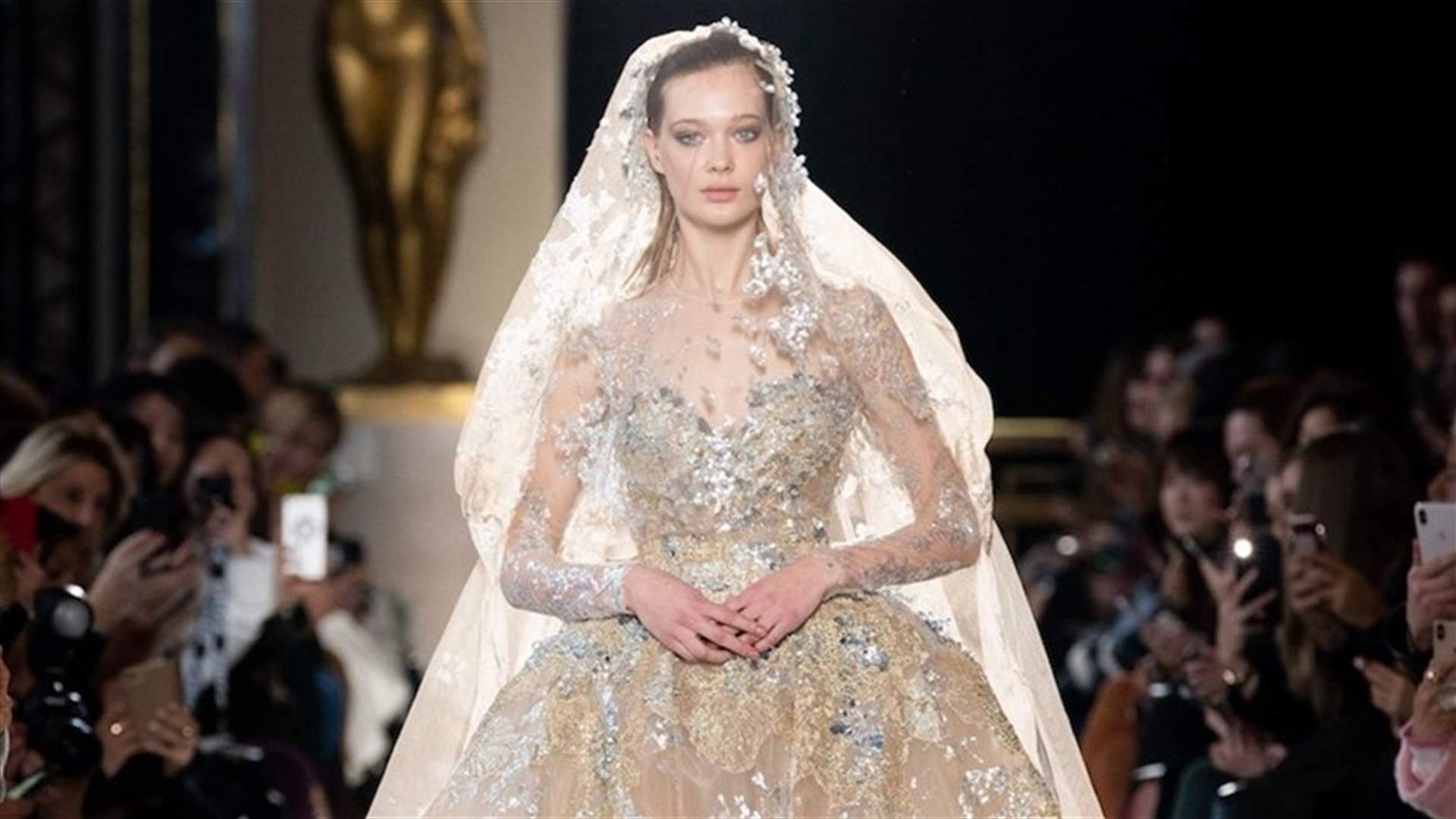 فساتين الزفاف اللبنانية لربيع 2019 من أسبوع الموضة الباريسي... تصاميم تُحاكي الذوق الرفيع (صور)