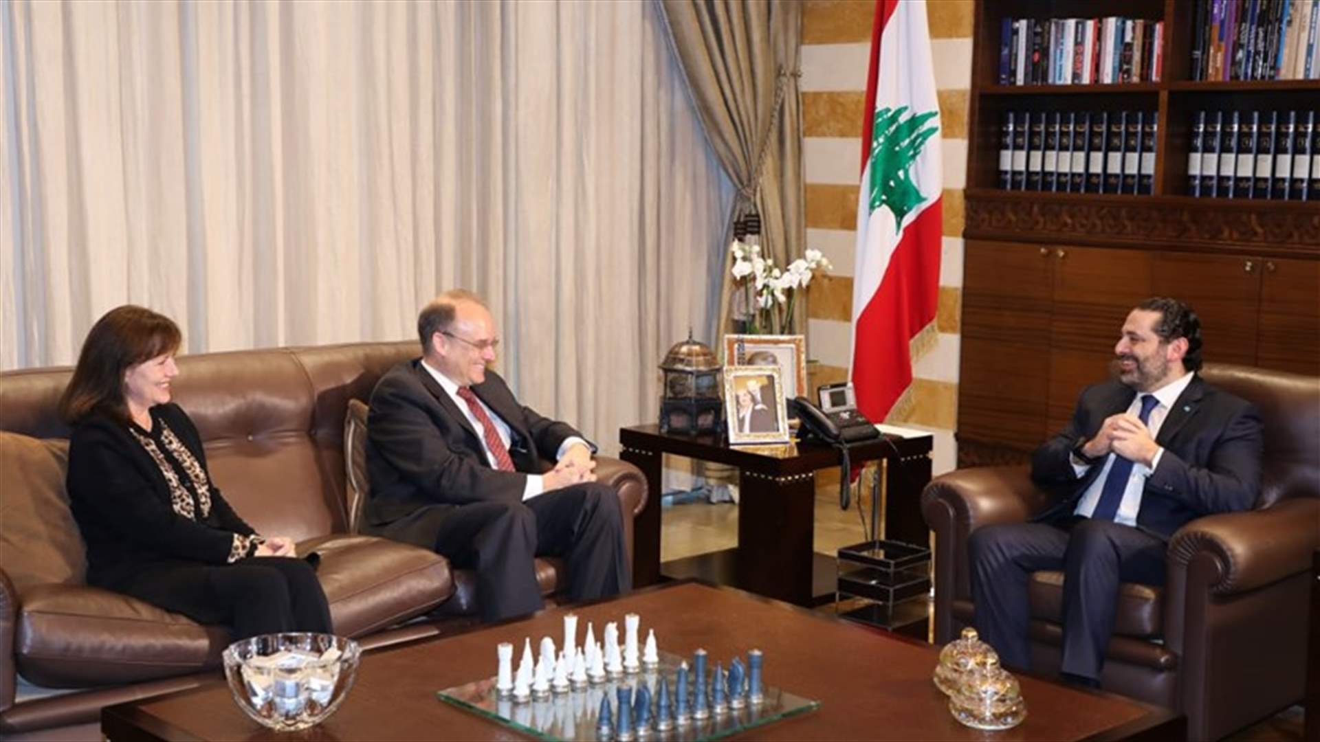 الحريري استقبل ريتشارد وبيلينغسلي في بيت الوسط