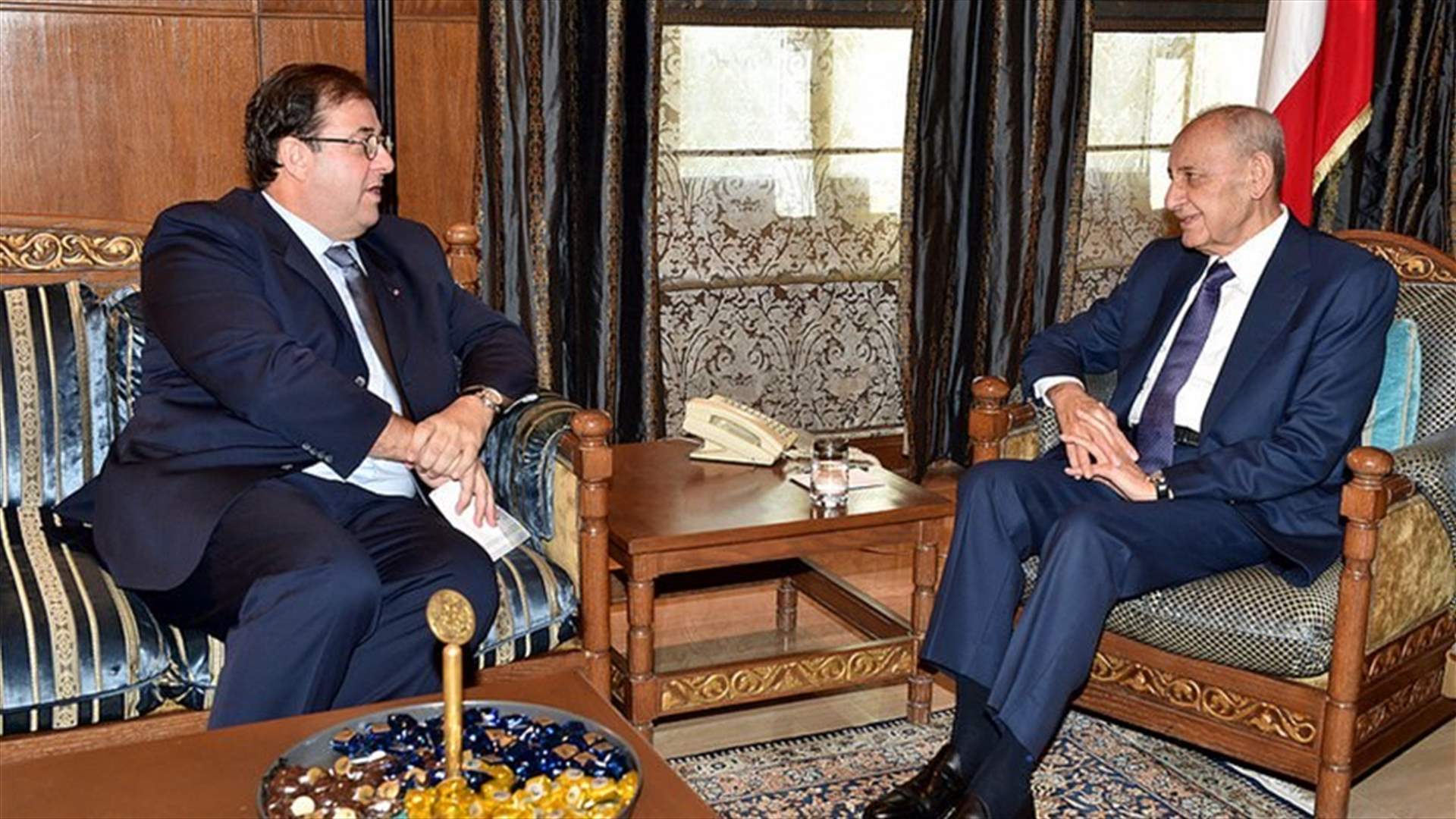 Berri meets with French ambassador, discusses Cedre and Rome II conferences