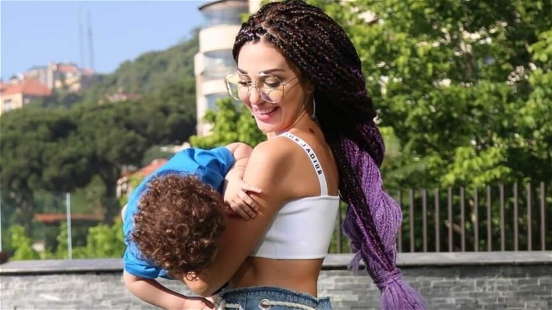 ميريام فارس لإبنها جايدن: "يا روح قلب ماما"