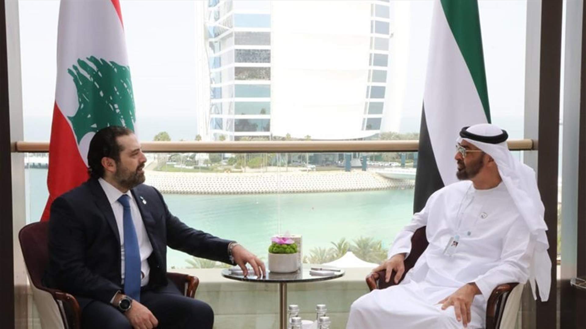 PM Hariri meets Crown Prince of Abu Dhabi-[PHOTOS]
