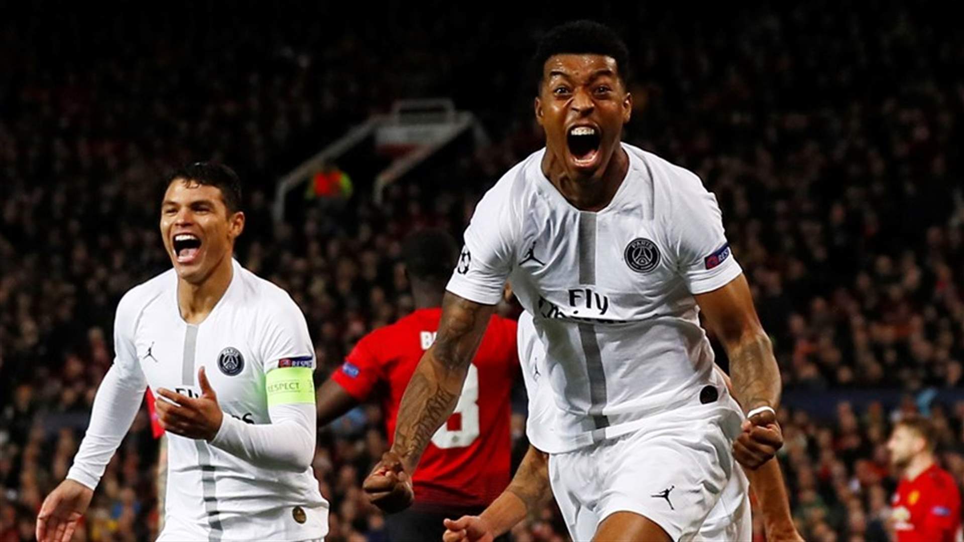 باريس سان جيرمان يتفوق 2-0 على مانشستر يونايتد وطرد بوغبا