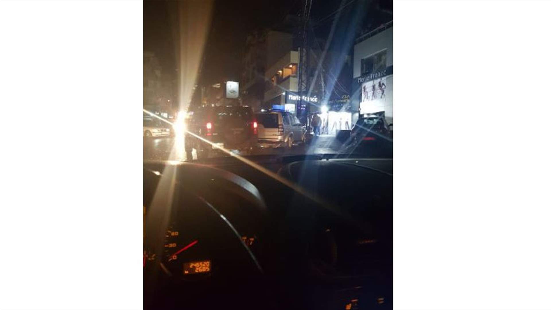 حادث سير على طريق ذوق مصبح