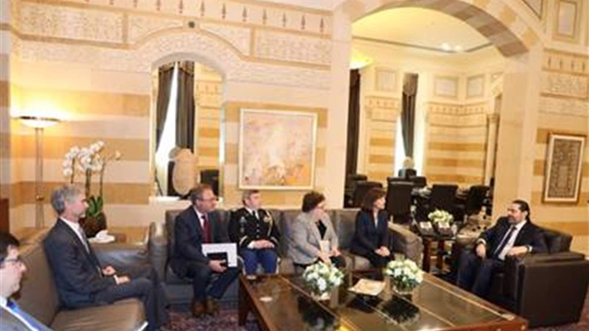 ريتشارد هنأت الحريري على تشكيل الحكومة