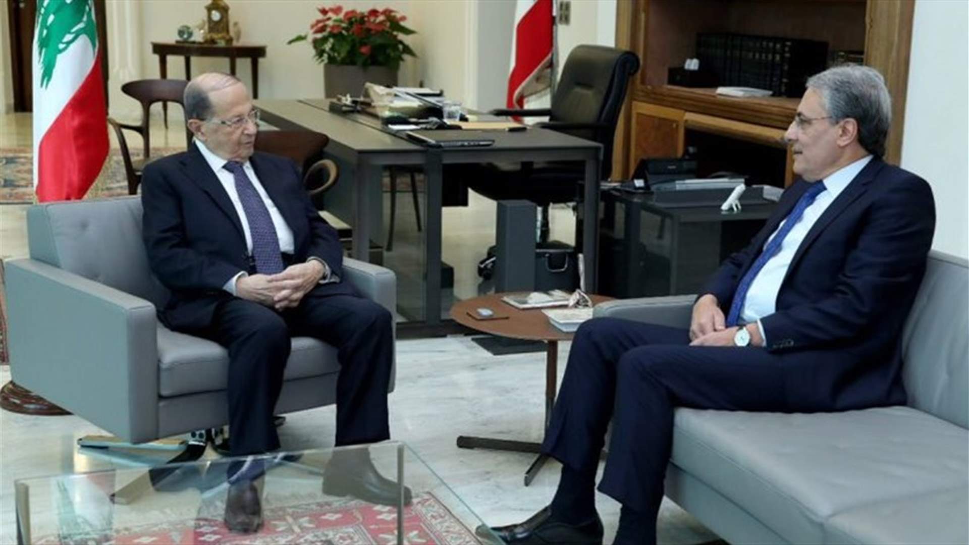 عون نوّه بجهود هنري خوري خلال توليه رئاسة مجلس شورى الدولة