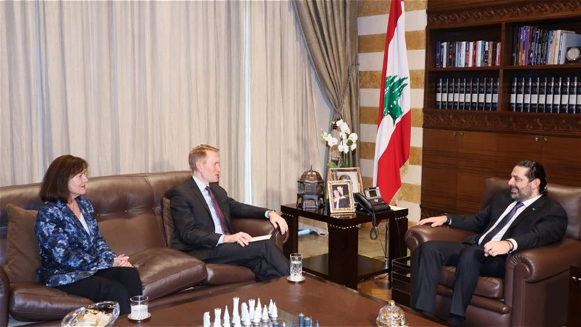 الحريري يستكمل محاداثاته مع السيناتور الاميركي لانكفورد وريتشارد
