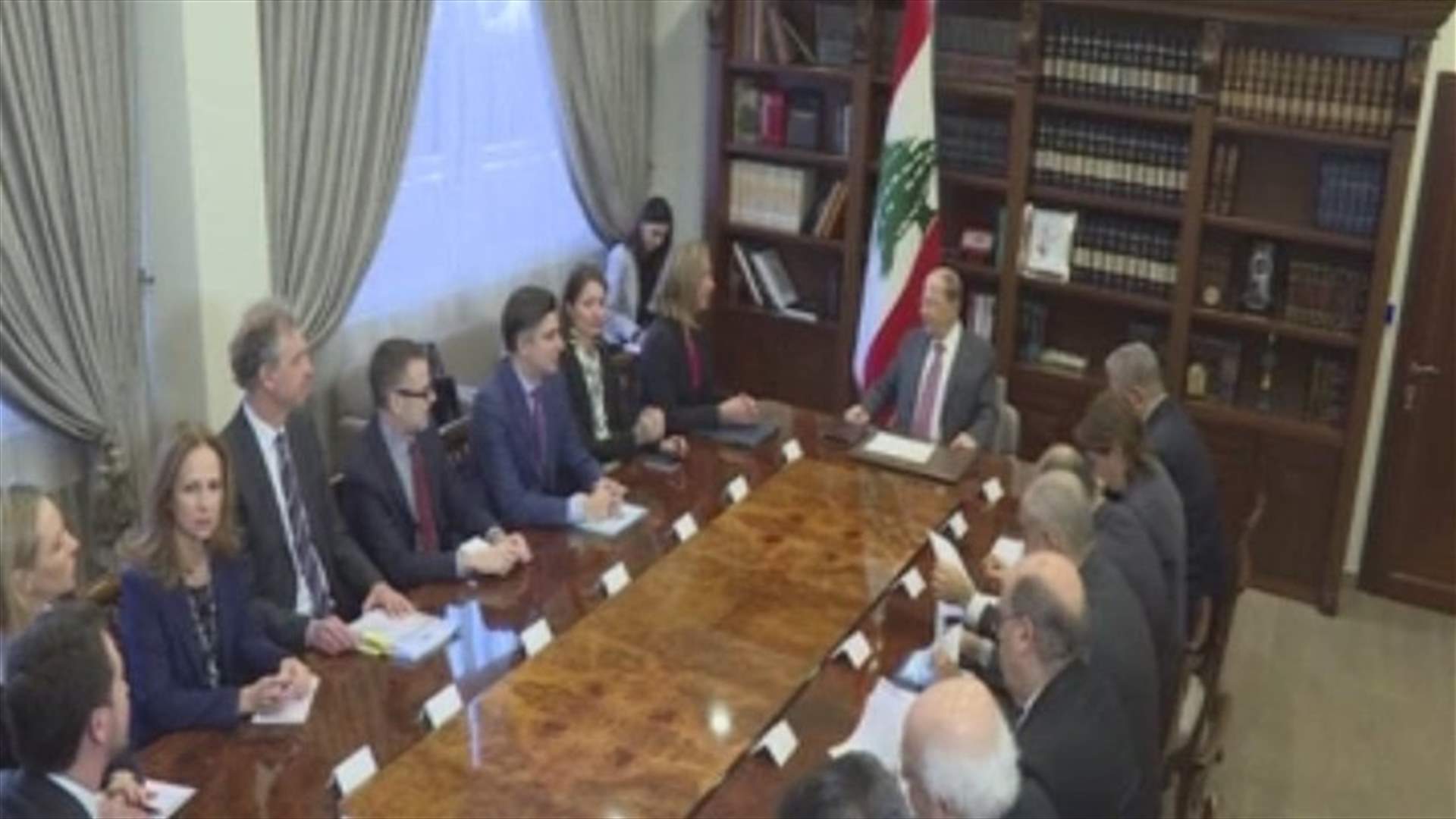 Aoun meets with Mogherini: Work ongoing to ensure refugees’ return to safe regions in Syria