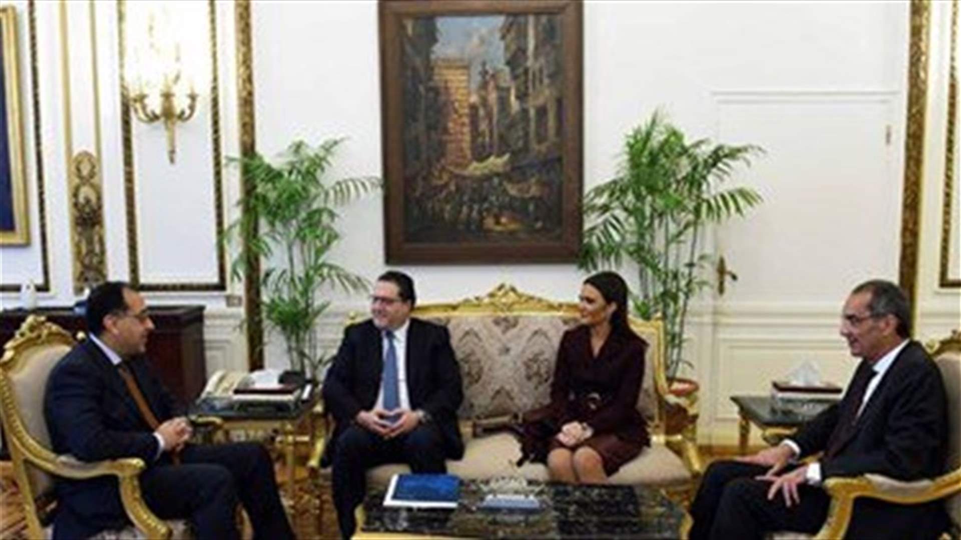 Minister Chouccair meets Egyptian PM