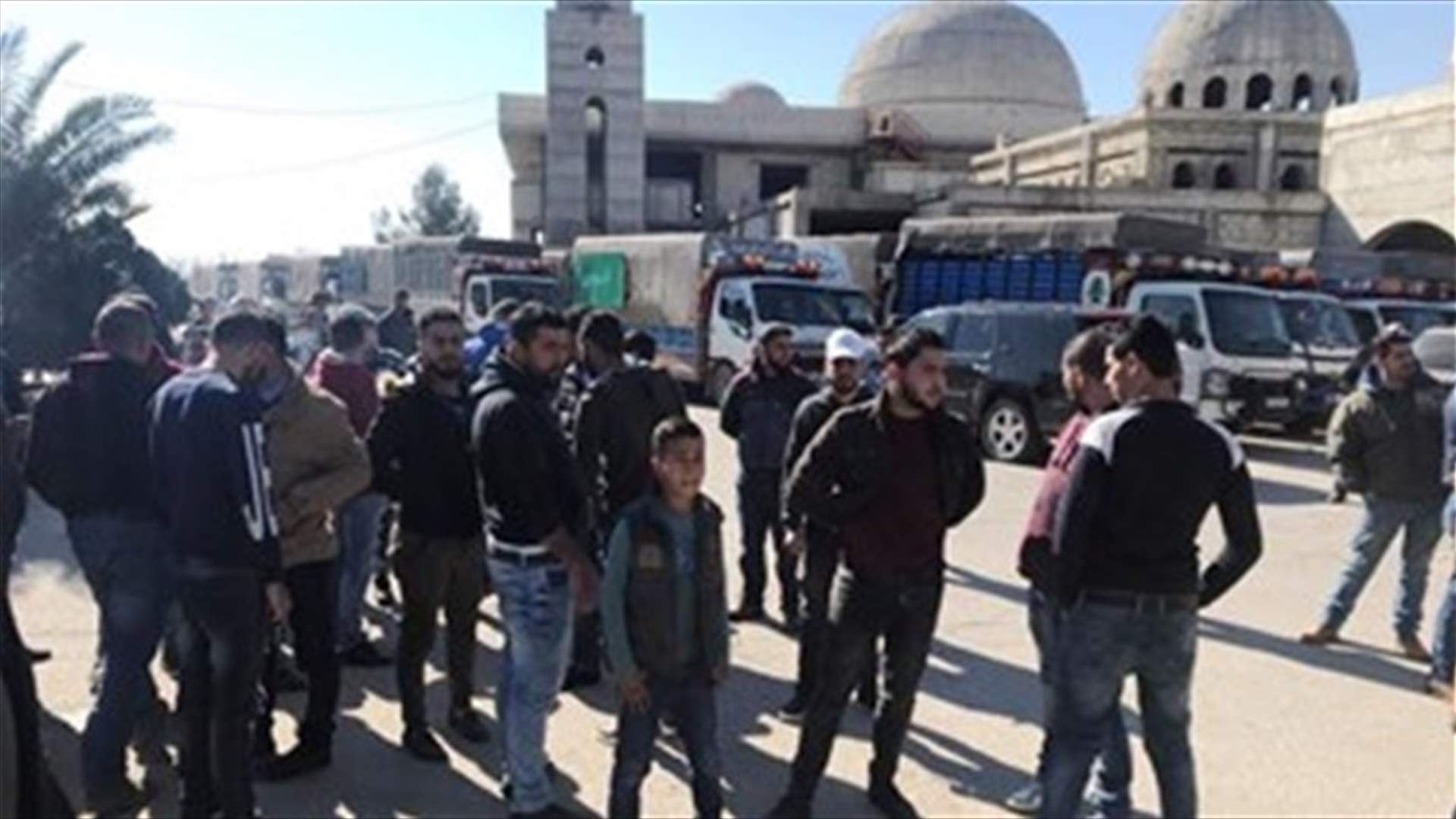 Small trucks owners stage protest in Zahle
