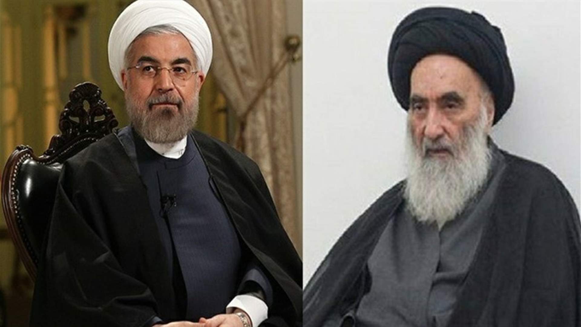 روحاني يلتقي آية الله السيستاني في النجف