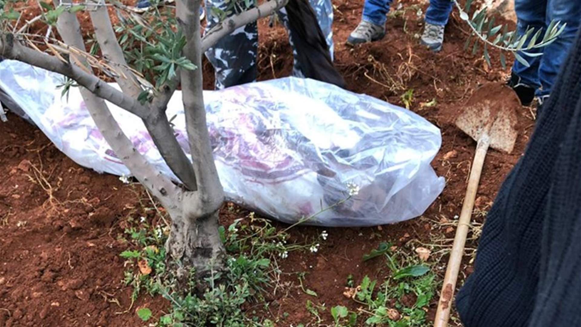 العثور على جثة مدفونة تحت التراب في بلدة جبعا غربي بعلبك (صورة)