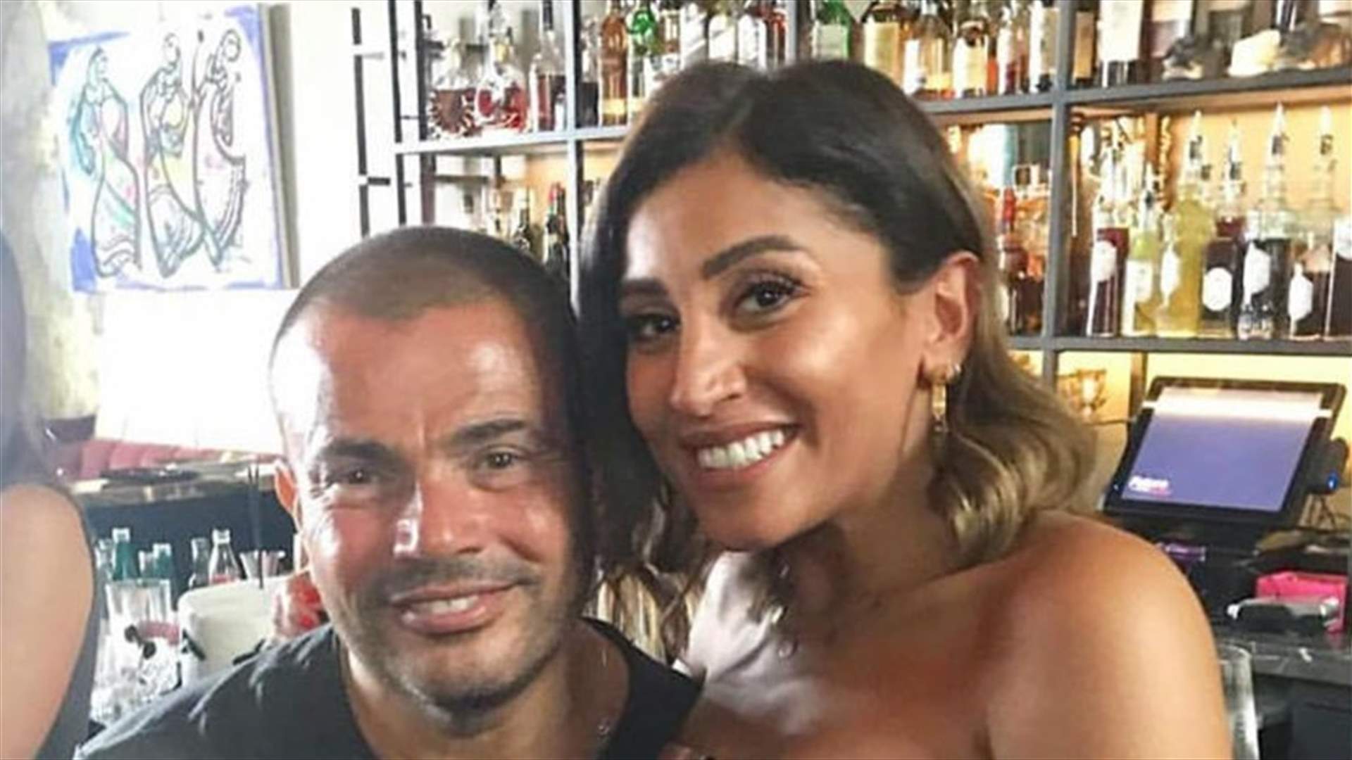 مفاجأة عمرو دياب لدينا الشربيني بعيد ميلادها... رقص وغناء (صور وفيديوهات)