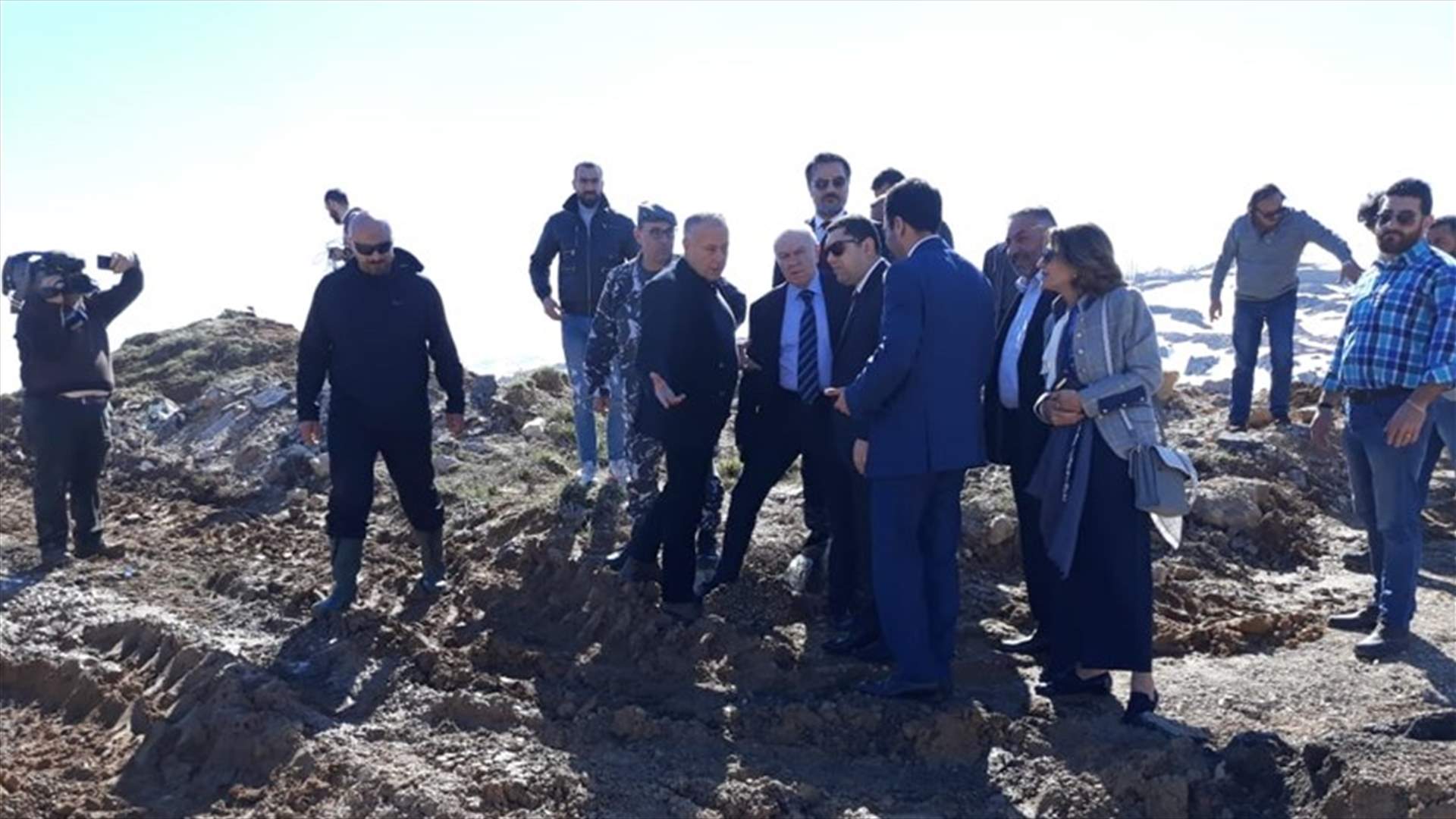 محافظ جبل لبنان تفقد طريق زحلة ترشيش: همنا الاول هو ايجاد طريقة لفتحها موقتا