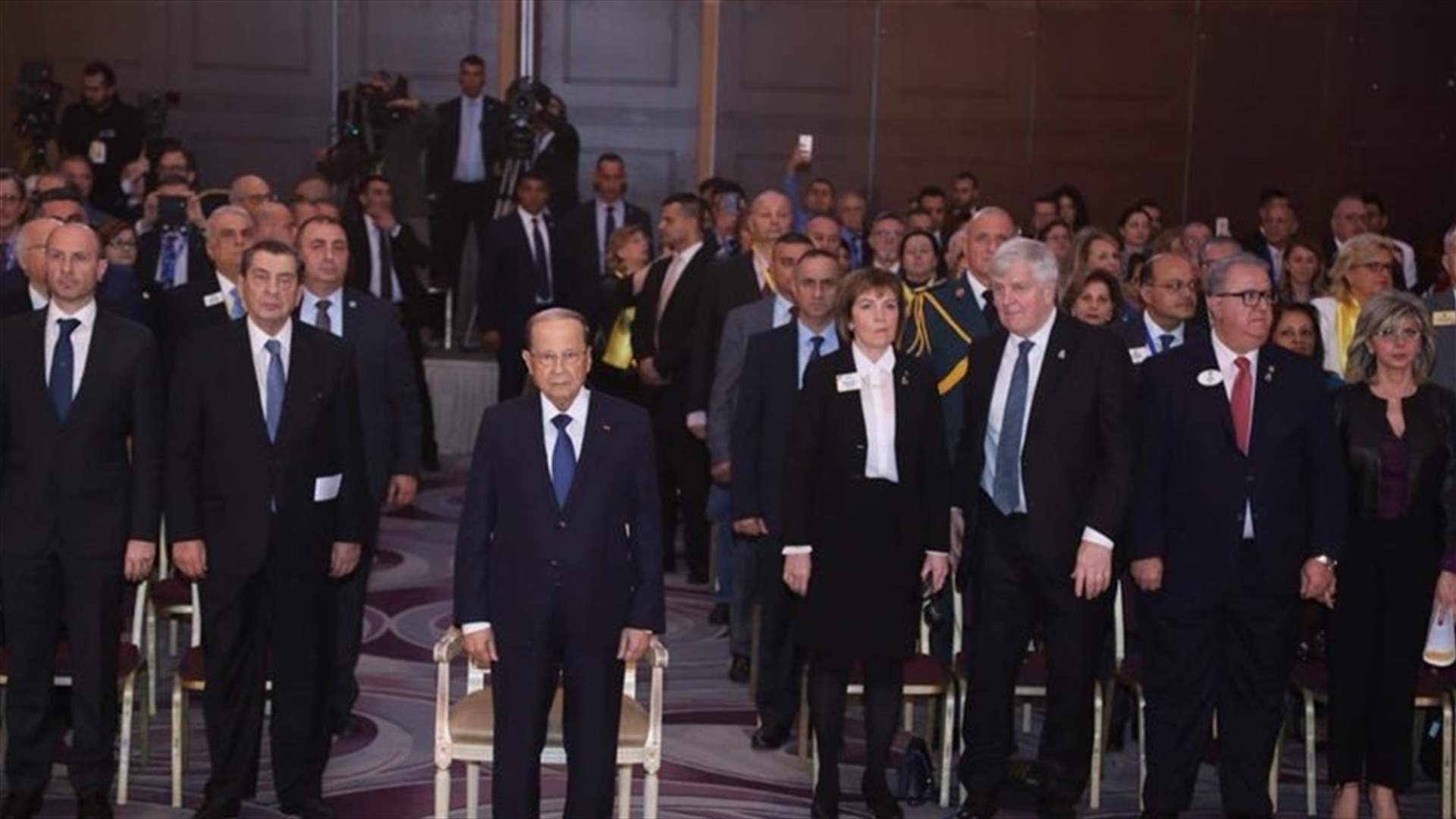 Aoun says most difficult challenge imposed on Lebanon by regional wars is refugee crisis
